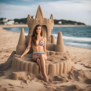 Instagram Influencer Poses Next to "Epic" Sandcastle, Accidentally Knocks It Over