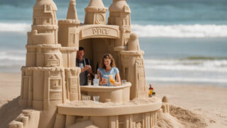 The Sand Castle Competition: Where Dreams and Drinks Meet on the Beach