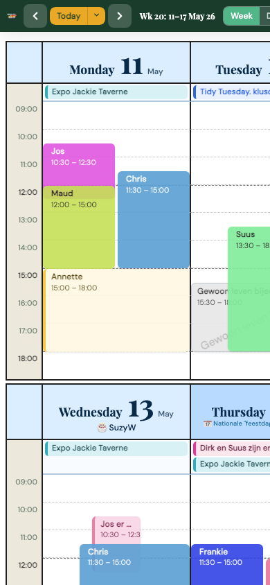Overlap — mobile view